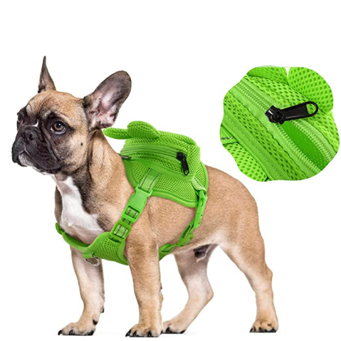 French Bulldog French Bulldog Backpack Harness Set Paw Protection