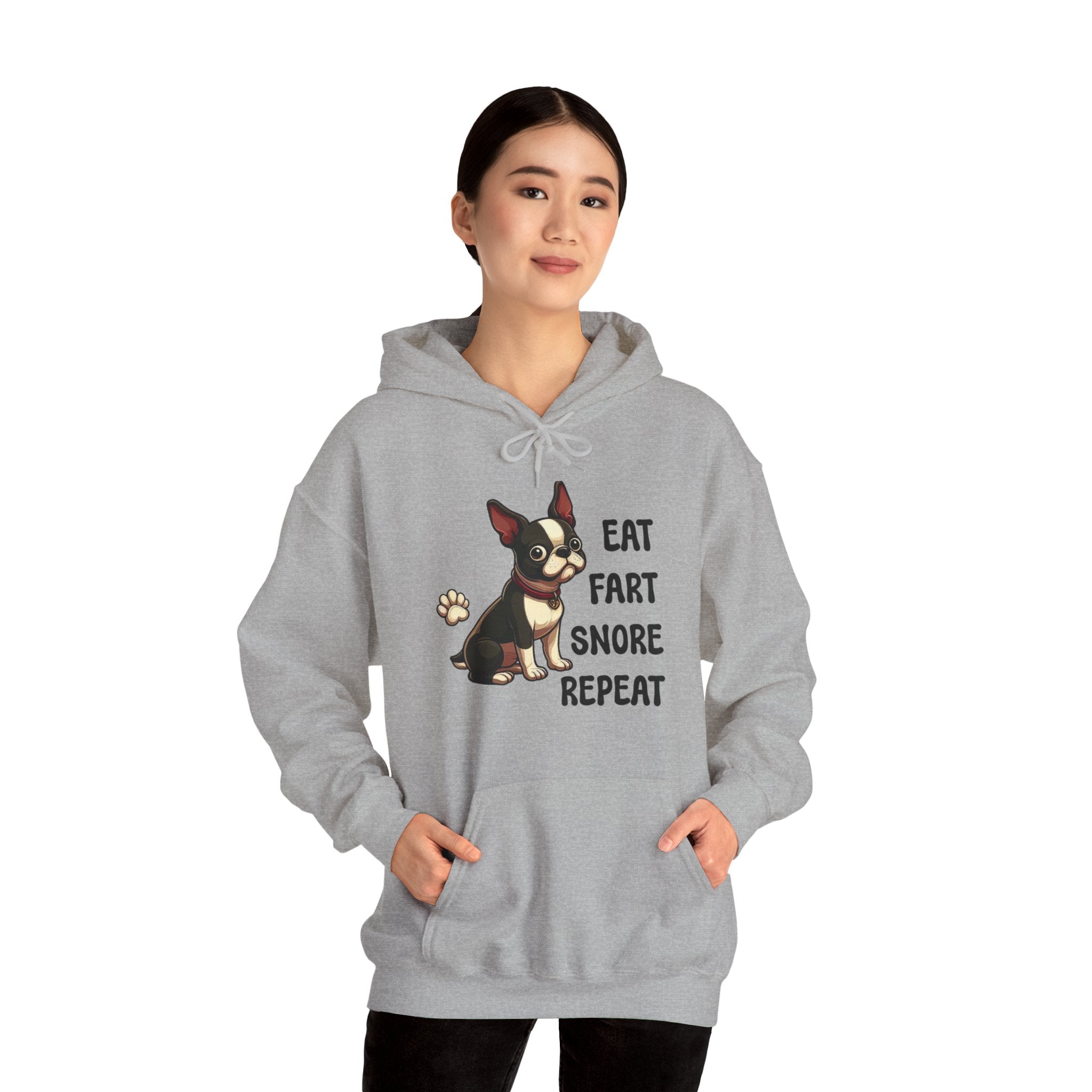 Richie - Trendy Unisex Hoodie For Boston Terrier Lovers Everyday Use