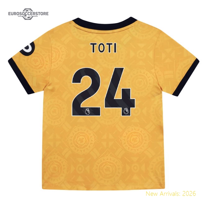 Football Team Kids Gentle Toti Jersey 2025-2026 Easy-care