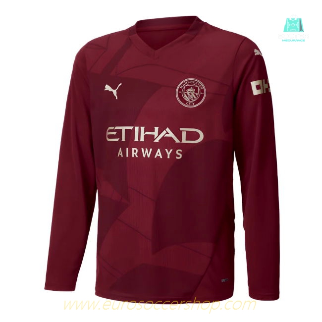 2024-2025 Man City Third Long Sleeve Shirt (Kids) (De Bruyne 17)