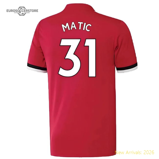 Manchester United 2017-18 Home Shirt ((Excellent) 4-5 Year) (Matic 31)