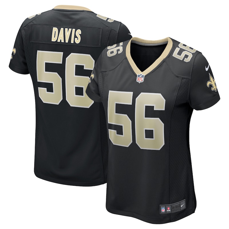 None Demario Davis Champion NO Saints Elite Jersey Game Day Wear
