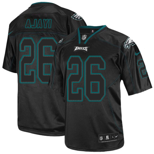 NFL PHI Eagles #26 Jay Ajayi Black Lights Out Jersey - Authentic Qu...