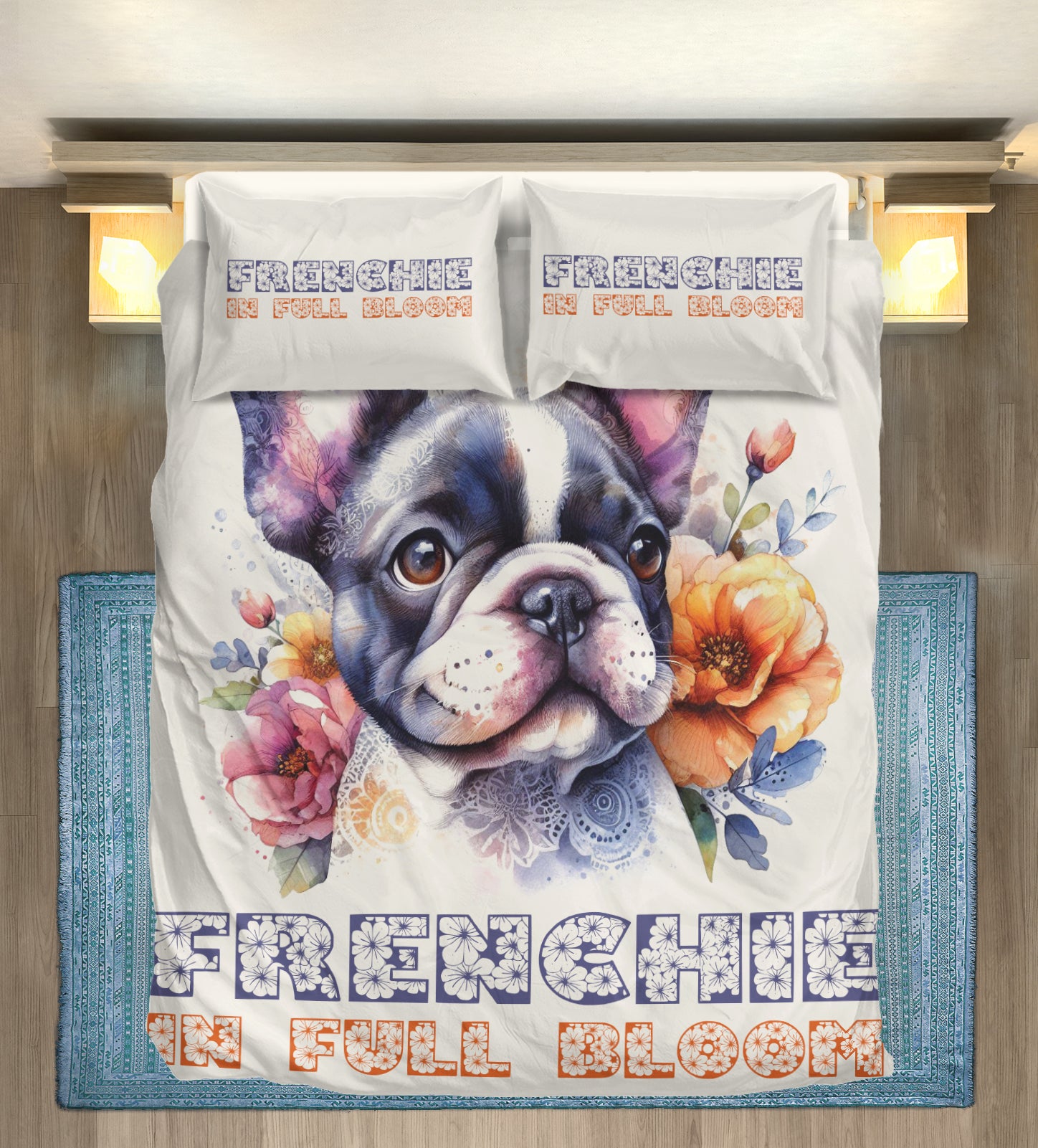 Non-slip Ruby - Durable Bedding Set For French Bulldogs