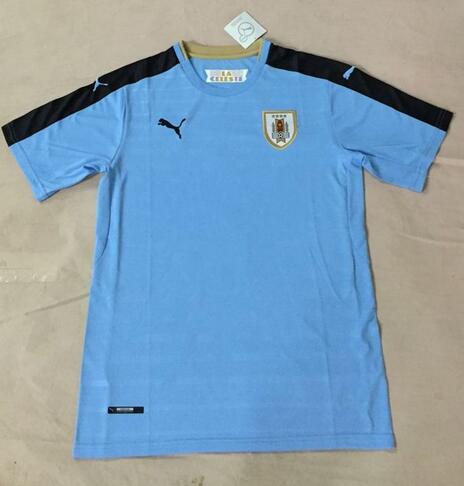 Moisture Wicking Discount Uruguay Football Shirt Home 2016 Socccer