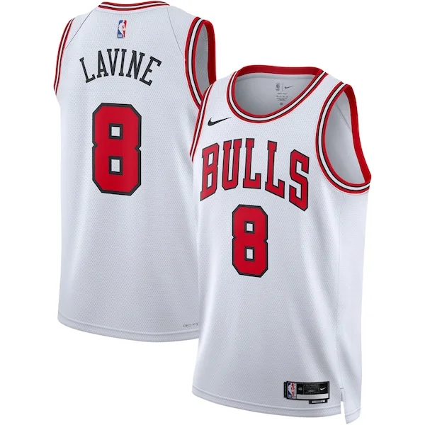 Zach LaVine CHI Swingman Jersey - retro Basketball - Red workout