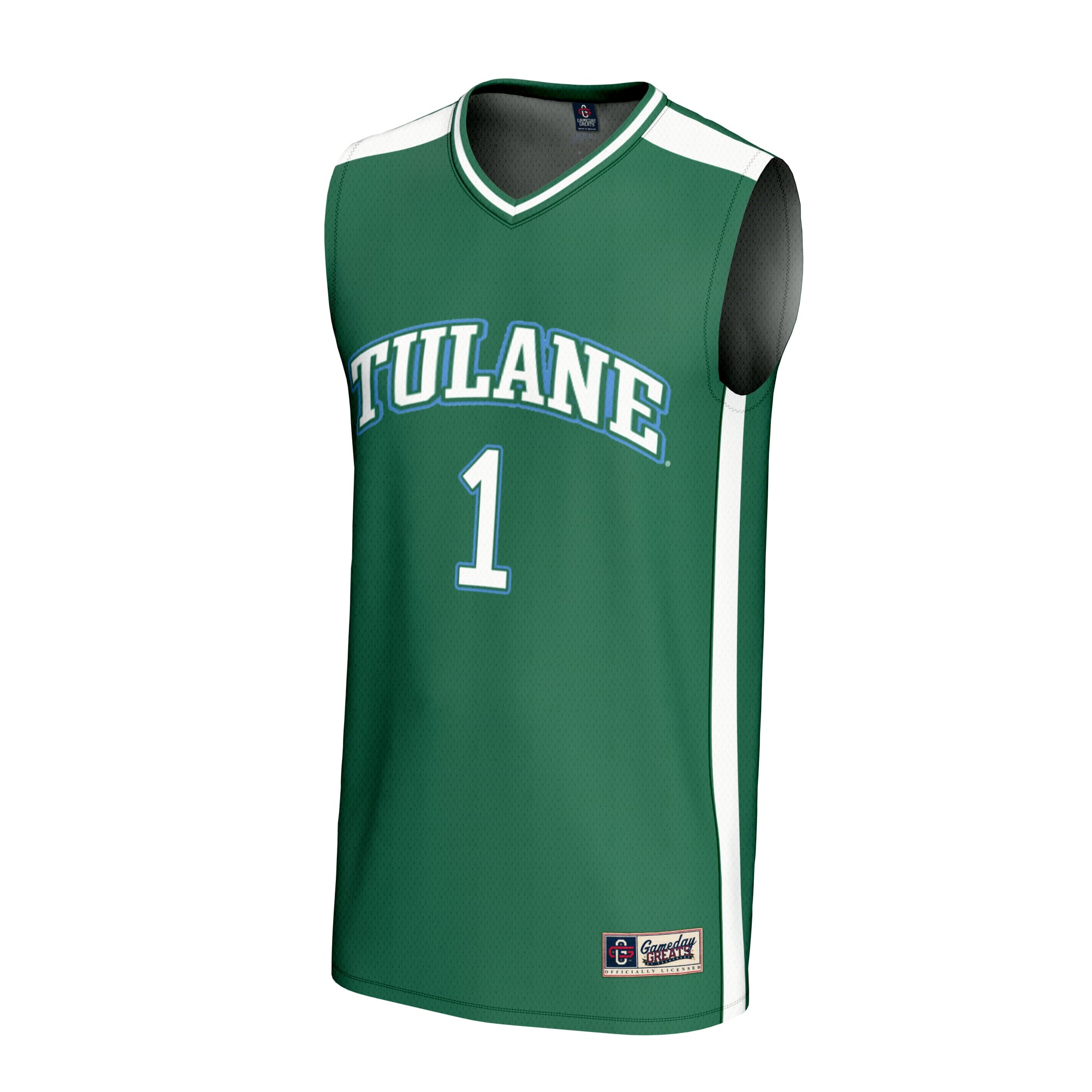 #1 Tulane Green Wave GameDay Greats Unisex Lightweight Collegiate Basketball Fashion Jersey - Green