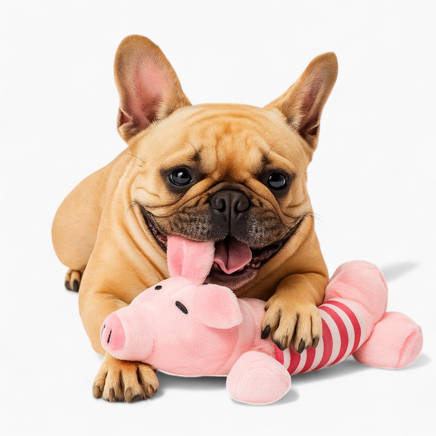 Snugbit Frenchie Plush Toy – Interactive Soft Chew Toy