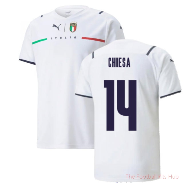 2021-2022 Italy Away Shirt (CHIESA 14)