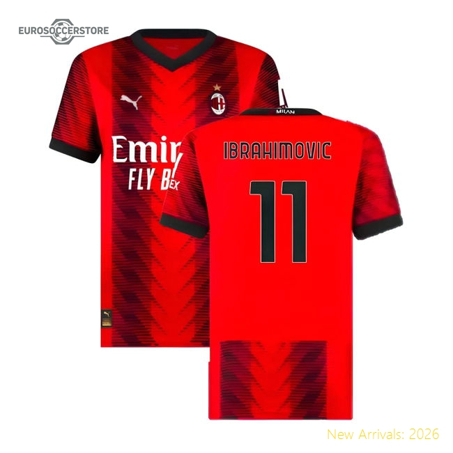 2023-2024 Football Team Ladies Comfortable Jersey Ibrahimovic Drycell