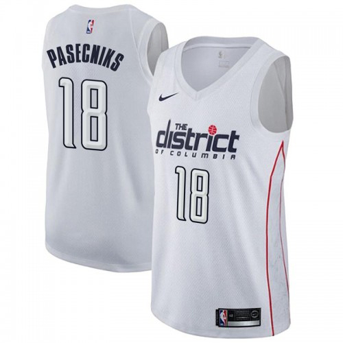 Superior WAS #18 Anzejs Pasecniks 2024 City NBA Swingman Jersey White