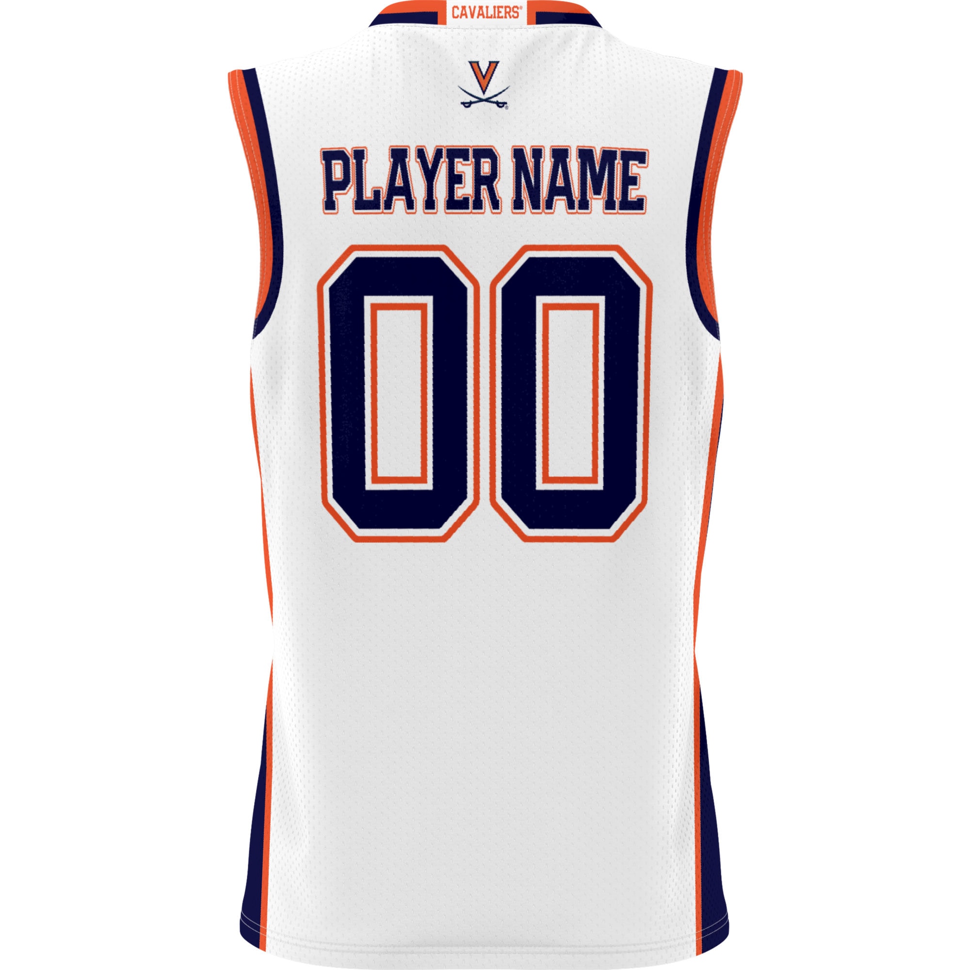 [NJP] Virginia Cavaliers GameDay Greats Youth NIL Pick-A-Player Lightweight Men's Basketball Jersey - White
