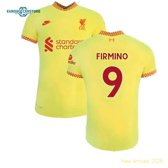 Safe Liverpool Kids Firmino Jersey 2021-2022 Quick-dry Climacool