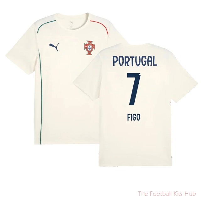 2025-2026 Portugal Casuals Tee (Sugared Almond) (Figo 7)