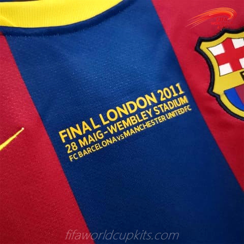 Barcelona 10-11 Home UCL Final Football Kit