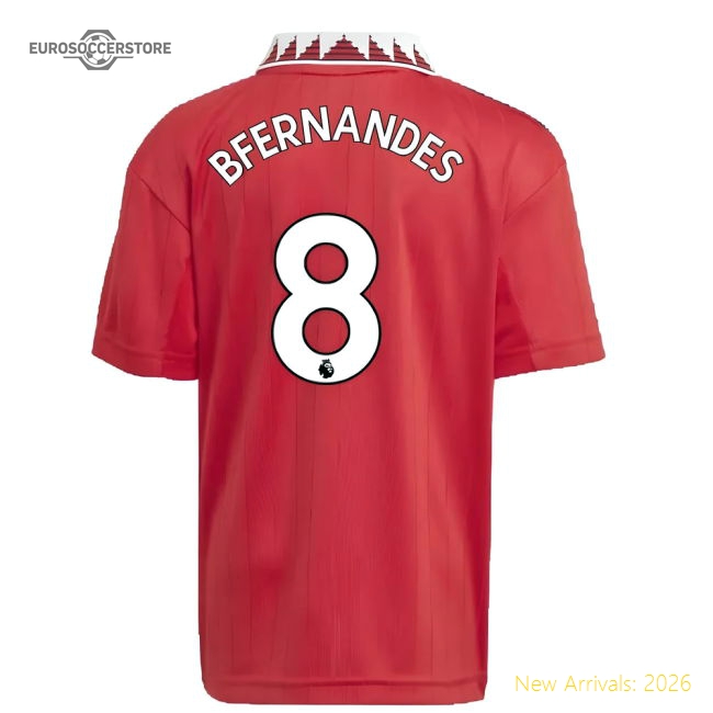 Authentic 2022-2023 Man Utd Home Mini Kit (b Fernandes 8) - Premium