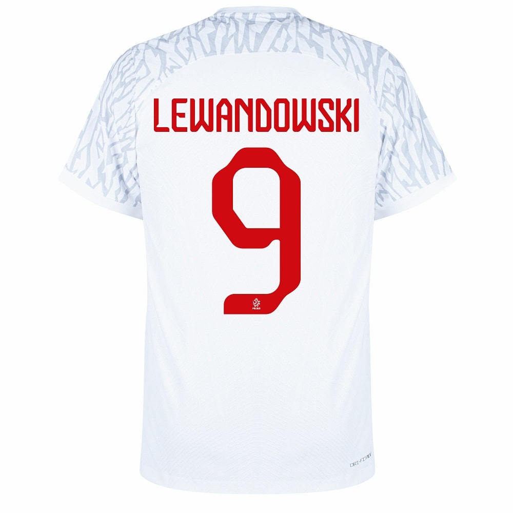 LEWANDOWSKI 2022 WORLD CUP POLAND HOME JERSEY