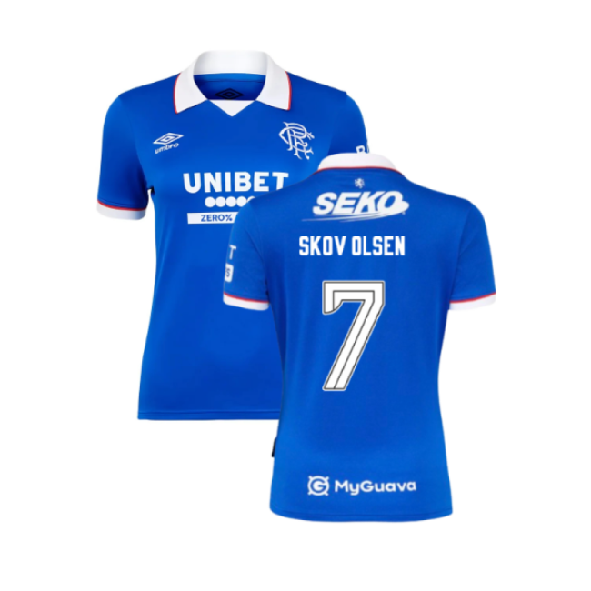 S Rangers Female 2025 Home Jersey Shirt Football Fan Match Day Match Day Essential