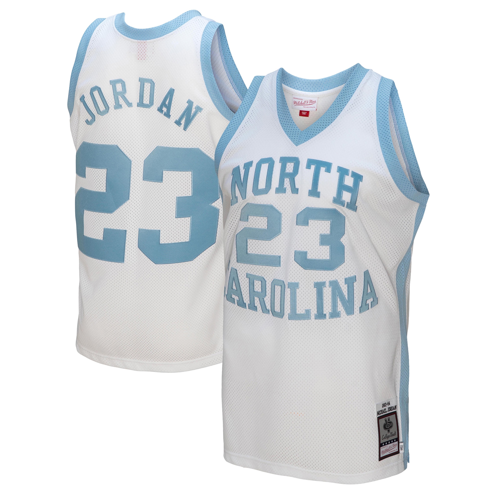 [NJP] Women's Michael Jordan North Carolina Tar Heels 1983/84 Authentic Retired Player Jersey - White