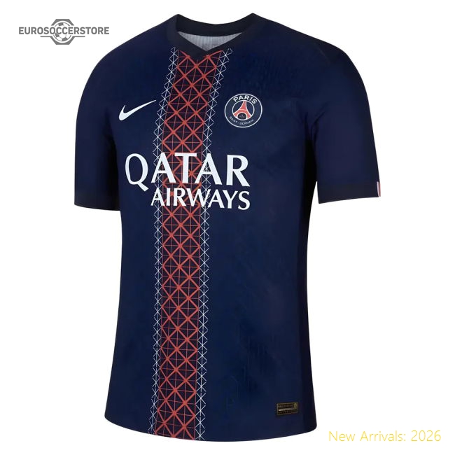 Match-Day 2025-2026 Psg Home Dri-Fit Adv Authentic Shirt