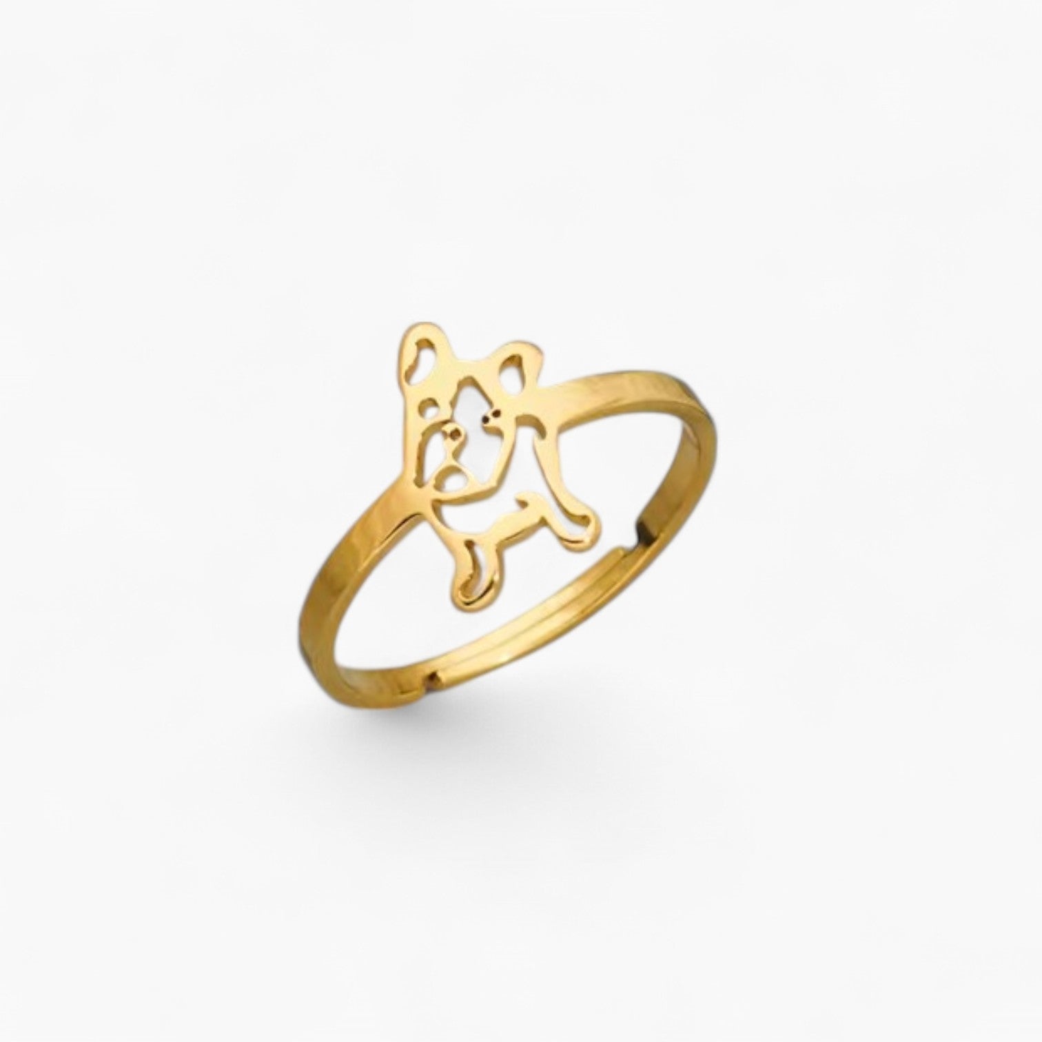Bulldog Adjustable Ring – Cute, Stylish & One Size Fits All Outdoor Use
