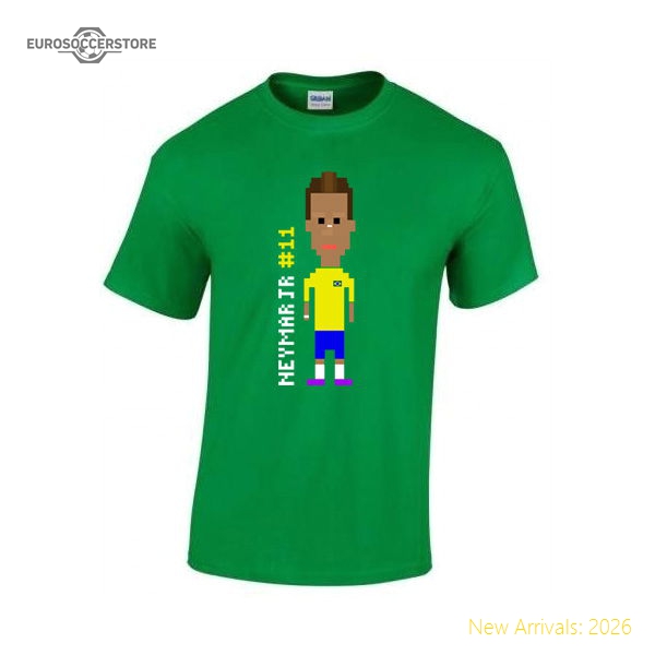 Neymar Player T-shirt (green) - Kids