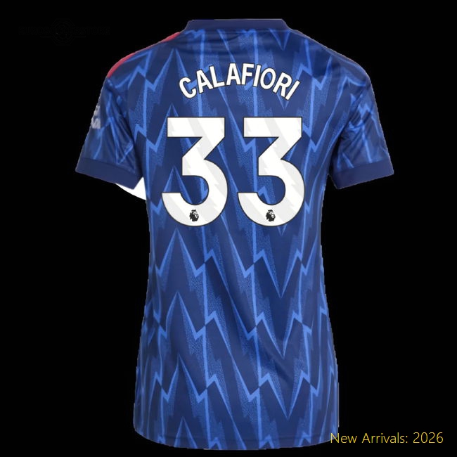 2025-2026 Arsenal Womens Refined Jersey Calafiori Performance Fabric