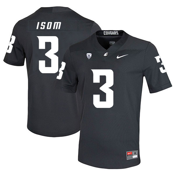 Men's None #3 Daniel Isom Black 2024 game jersey performance Jersey
