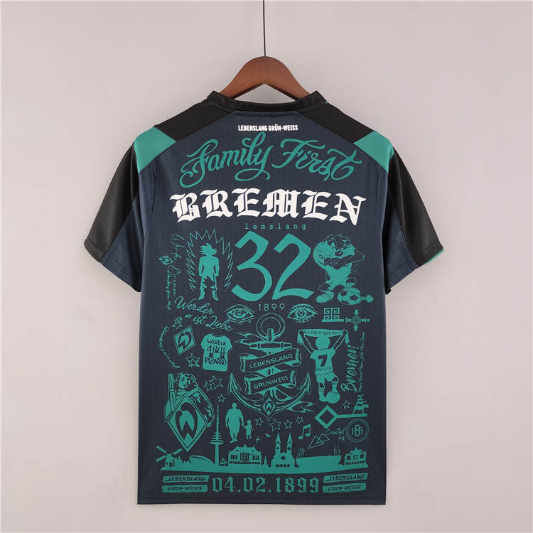 Breathable Werder Bremen 2223 Tattoo Version Soccer Jersey Football
