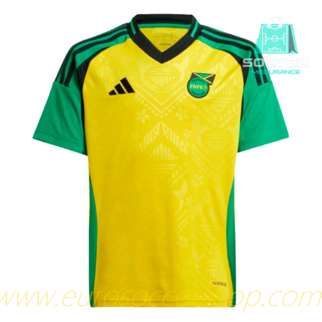 2024-2025 Season Jamaica Home Shirt Genuine Youth (Bolt 99)
