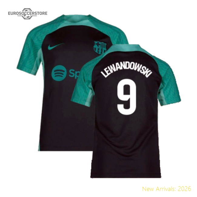Authentic 2023-2024 Barcelona Training Shirt (Thunder) - Kids (Lewandowski