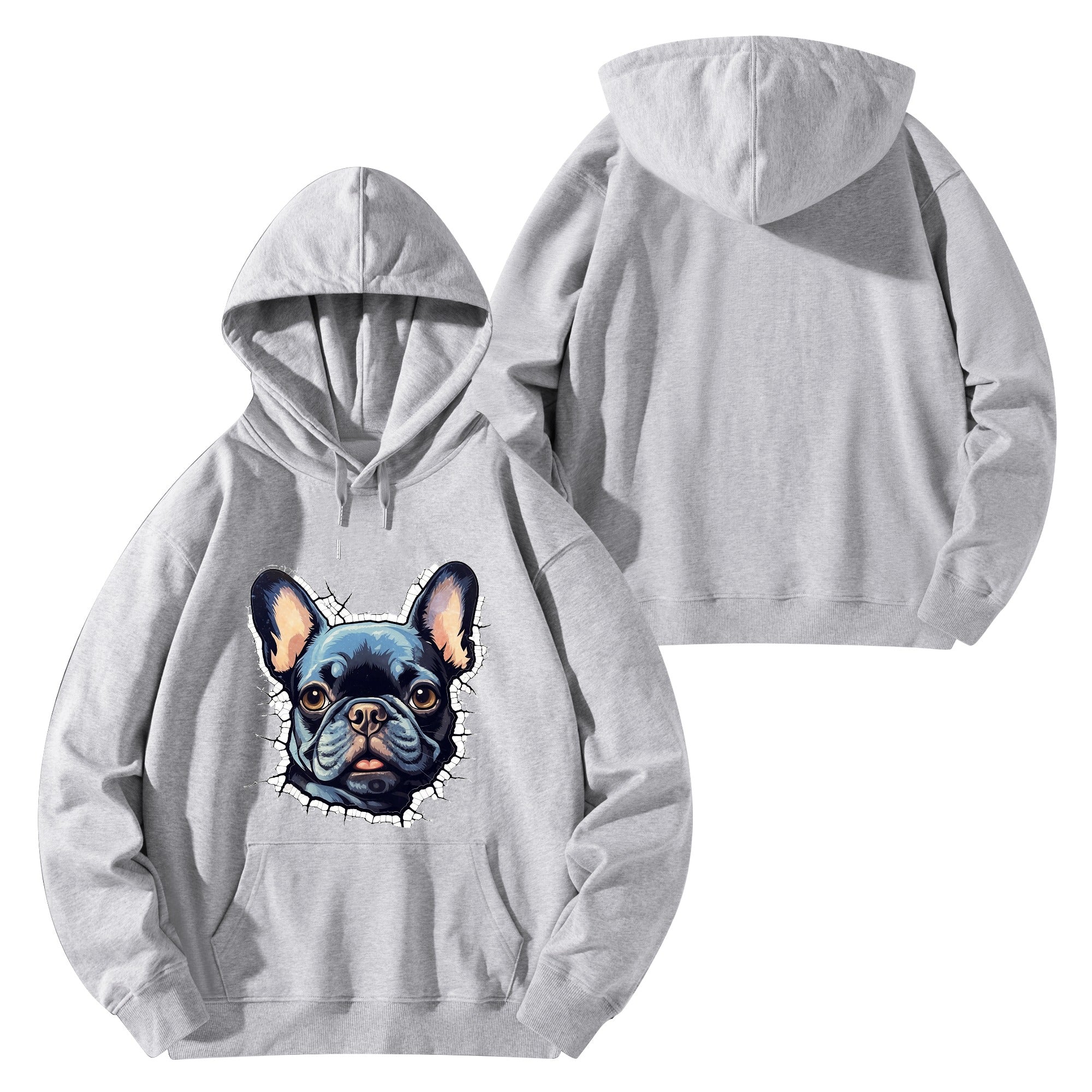 Everyday Frenchie Passion - Unisex Cotton Hoodie for Dog Owners Durable