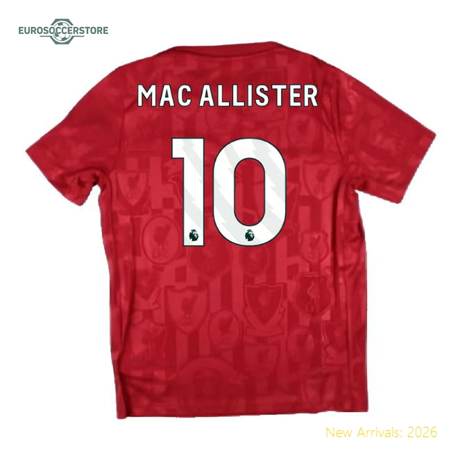 Liverpool Kids Mac Allister Durable Jersey Dri-fit Quick-dry