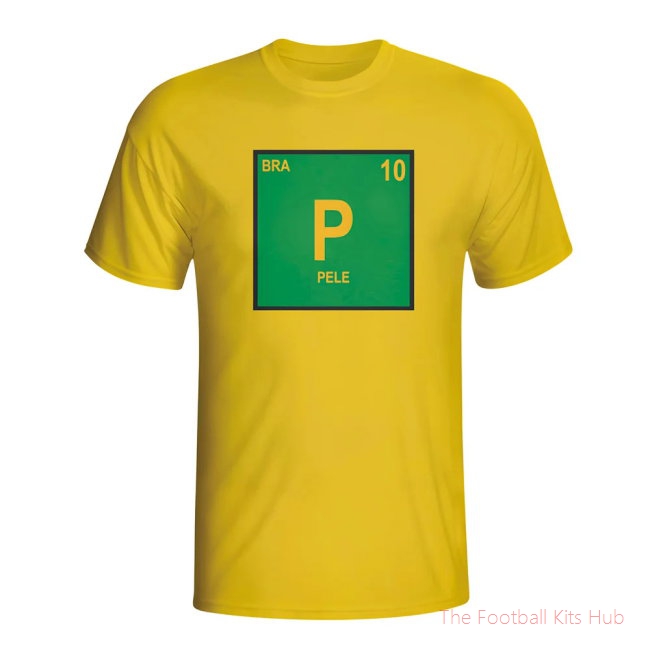 Pele Brazil Periodic Table T-shirt (yellow) - Kids