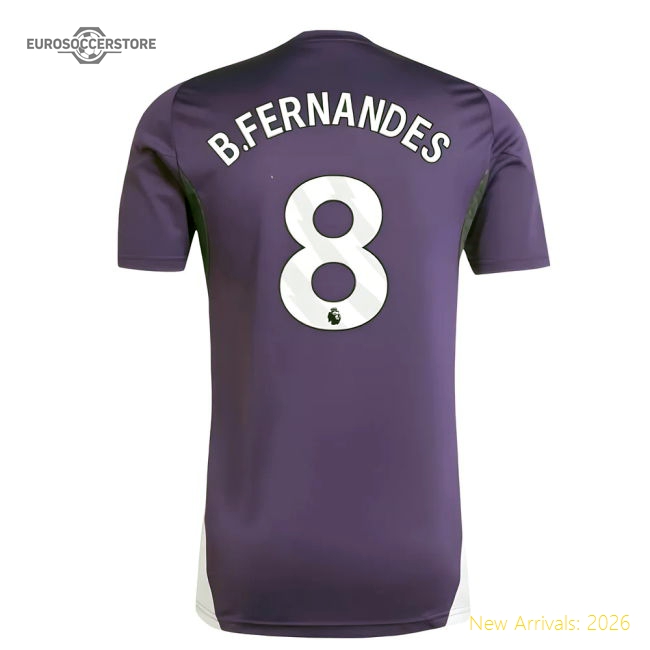 2025-2026 Man Utd Practice Shirt (aurora Plum) (bfernandes 8)