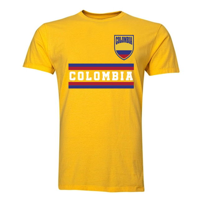 Soccer Colombia Core Football Country T-Shirt (Yellow) High