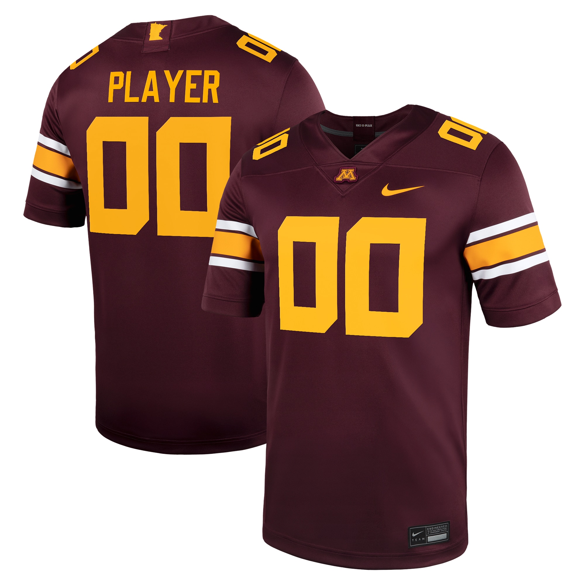 [NJP] Minnesota Golden Gophers NIL Pick-A-Player Football Game Jersey - Maroon