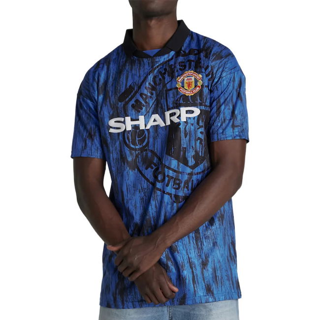 1992-19 MAN sophisticated Away Shirt - Adults | excellent