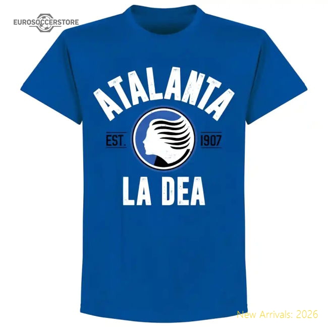 Elite Atalanta Established Supporter Tee - Royal - Fantastic Value