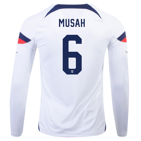 USA 2022-2023 Season Home Soccer Jersey –  Fan Version S