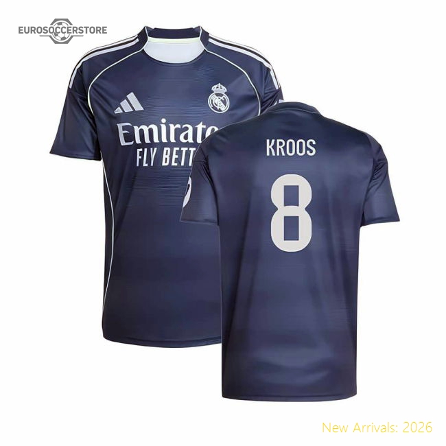 2025-2026 Real Madrid Road Jersey (kroos 8) - Pass Master