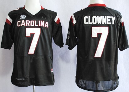 Men's None Black 2013 game day Jadeveon Clowney #7 official licensed