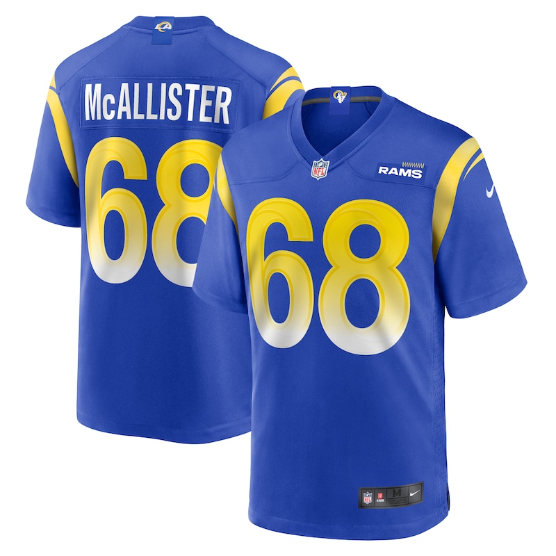 None Mike McAllister LA Rams Great Value Fan Apparel Football Apparel