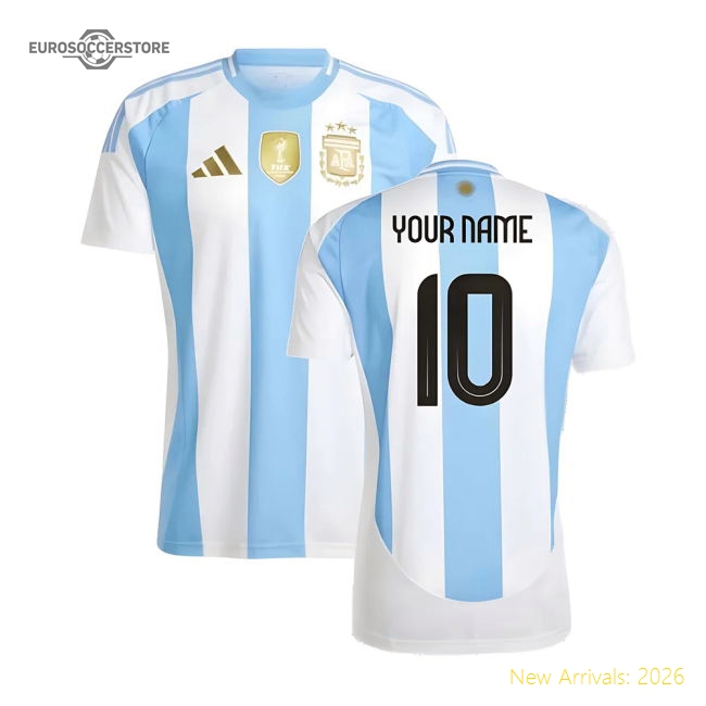 Argentina Home Kit 2024-2025 Match Replica Jersey Game Ready