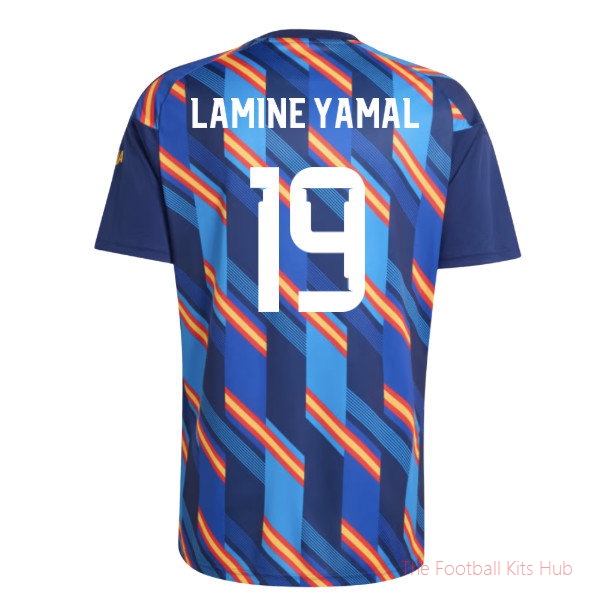 Team Spain 2026-2027 Home Pre-Match Shirt (Lamine Yamal 19)
