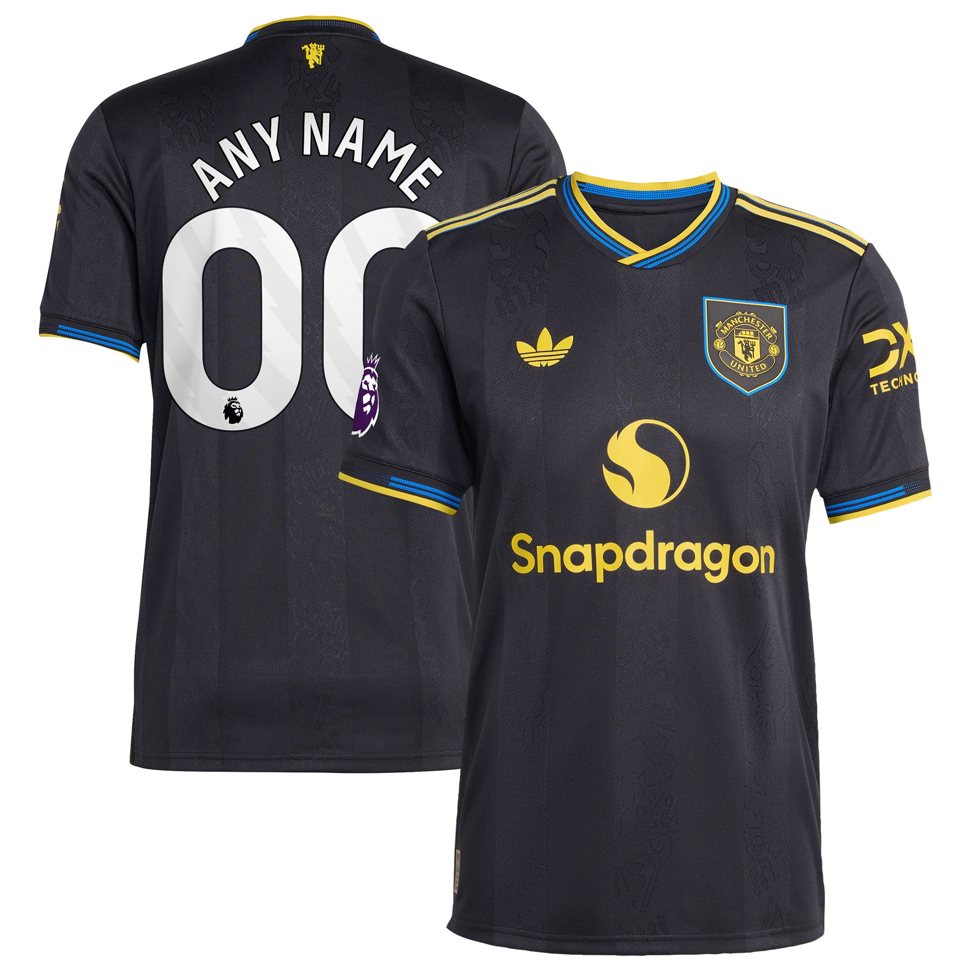 [SJH] Manchester United 2025/26 Third Authentic Custom Jersey - Black
