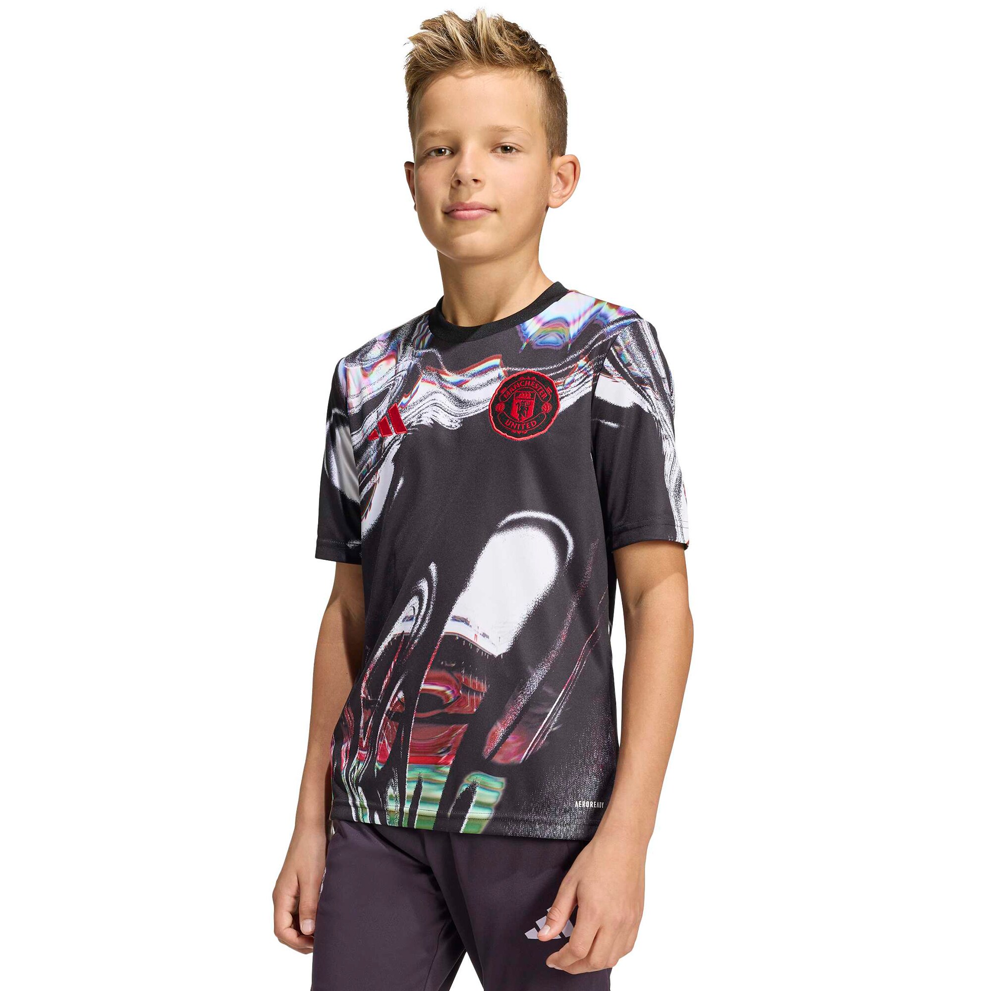 [SJH] Manchester United Youth 2025/26 Pre-Match Training Jersey - Black