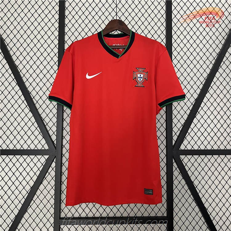 First Choice Football Shirt of Portugal for 2024 Euro Cup