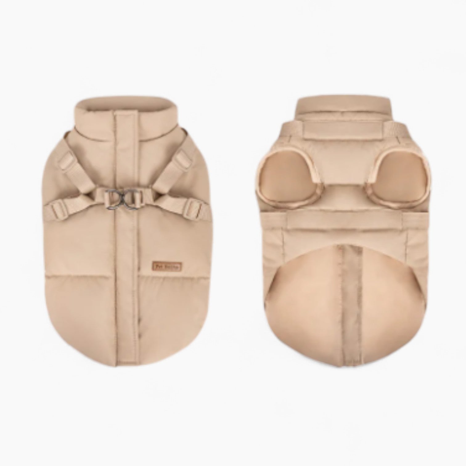 Windproof Coat With Built-in Harness Winter Wear | Vet-recommended