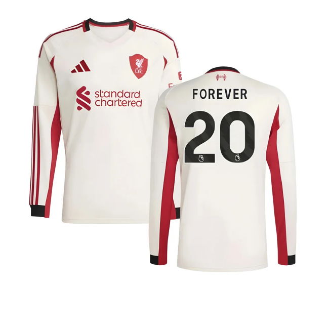 Authentic Liverpool Forever 20 2025 2025-2026 Liverpool Long Sleeve...